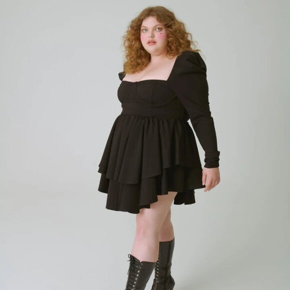 SELKIE BLACK BOLEYN CAVIAR DRESS - 3X ( 22-24) - Picture 1 of 1